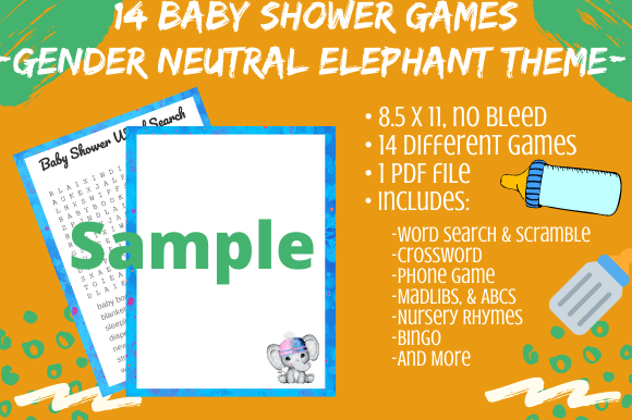 13 Gender Neutral Baby Shower Game Pack: A Fun and Inclusive Way to Celebrate