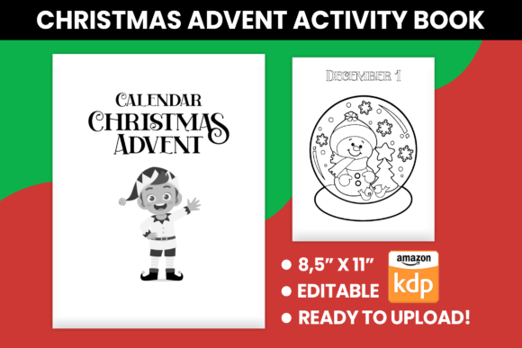 Christmas Advent Activity Book - KDP: A Creative and Engaging Holiday Resource