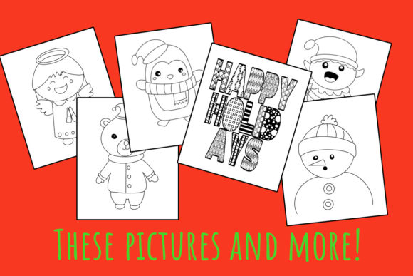 Christmas Coloring Book Interior for KDP: A Creative and Engaging Holiday Gift
