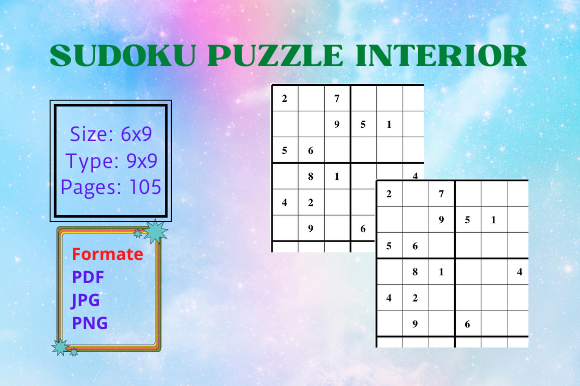 Custom Sudoku Interior for KDP Projects