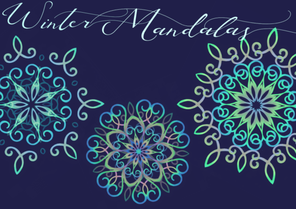 Discover the Versatility of Blue Winter Sublimation PNG Mandalas