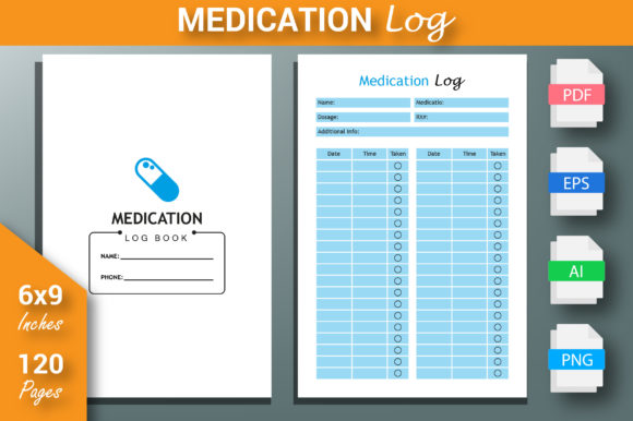 Effortless Medication Management with KDP Interior - Medication Log Book