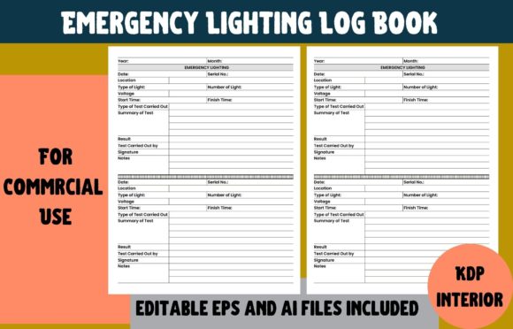 Essential Design for Emergency Lighting Log Book
