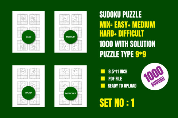 Explore Mix 1000 Sudoku Puzzle 9 9, Vol-1