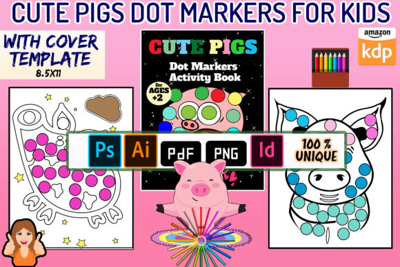 Exploring the Cute Pigs Dot Markers Coloring Book: A Fun and Engaging Activity for Young Children