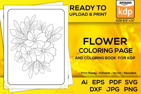 Flower Coloring Pages for Creative Projects