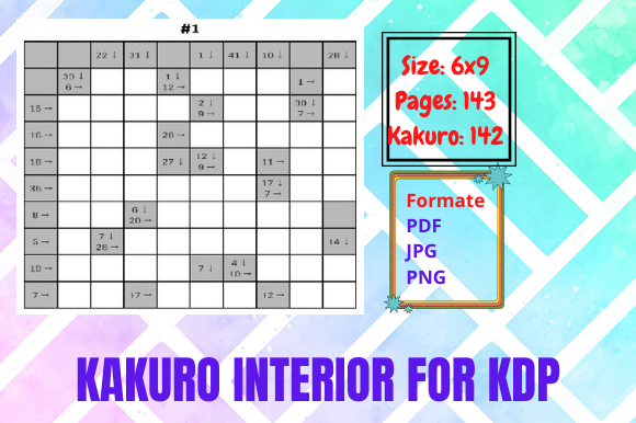 Kakuro Interior for KDP: A Creative and Engaging Puzzle Book Solution