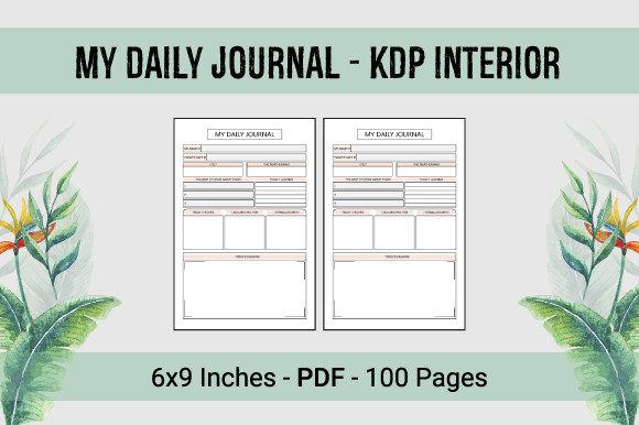 My Daily Journal KDP Interior Design