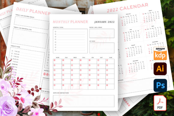 Stay Organized and Productive with the Daily Planner and Monthly Planner 2022