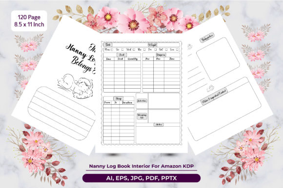 Streamlining Childcare with a Nanny Log Book Interior for KDP