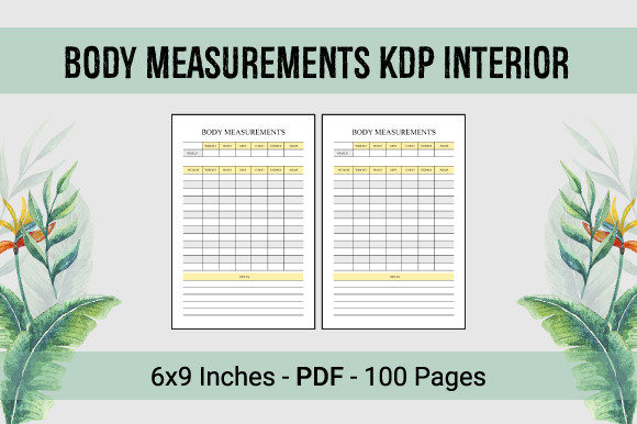 Understanding Body Measurements KDP Interior for Publishing