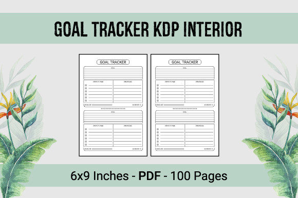 Unlock Creativity with Goal Tracker KDP Interior