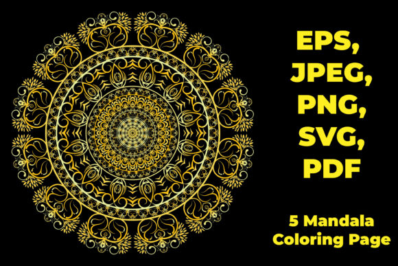 Unlocking Creativity with 5 Mandala Coloring Pages KDP Template