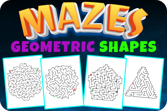 Unlocking Creativity with Maze Activities Book 50 Geometric Shapes
