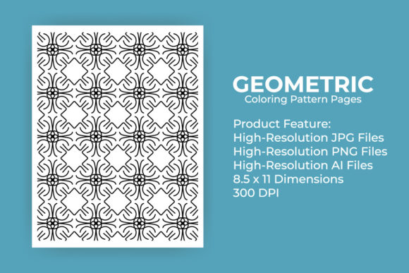 Unlocking Creativity with Pattern Coloring Geometric KDP Interior